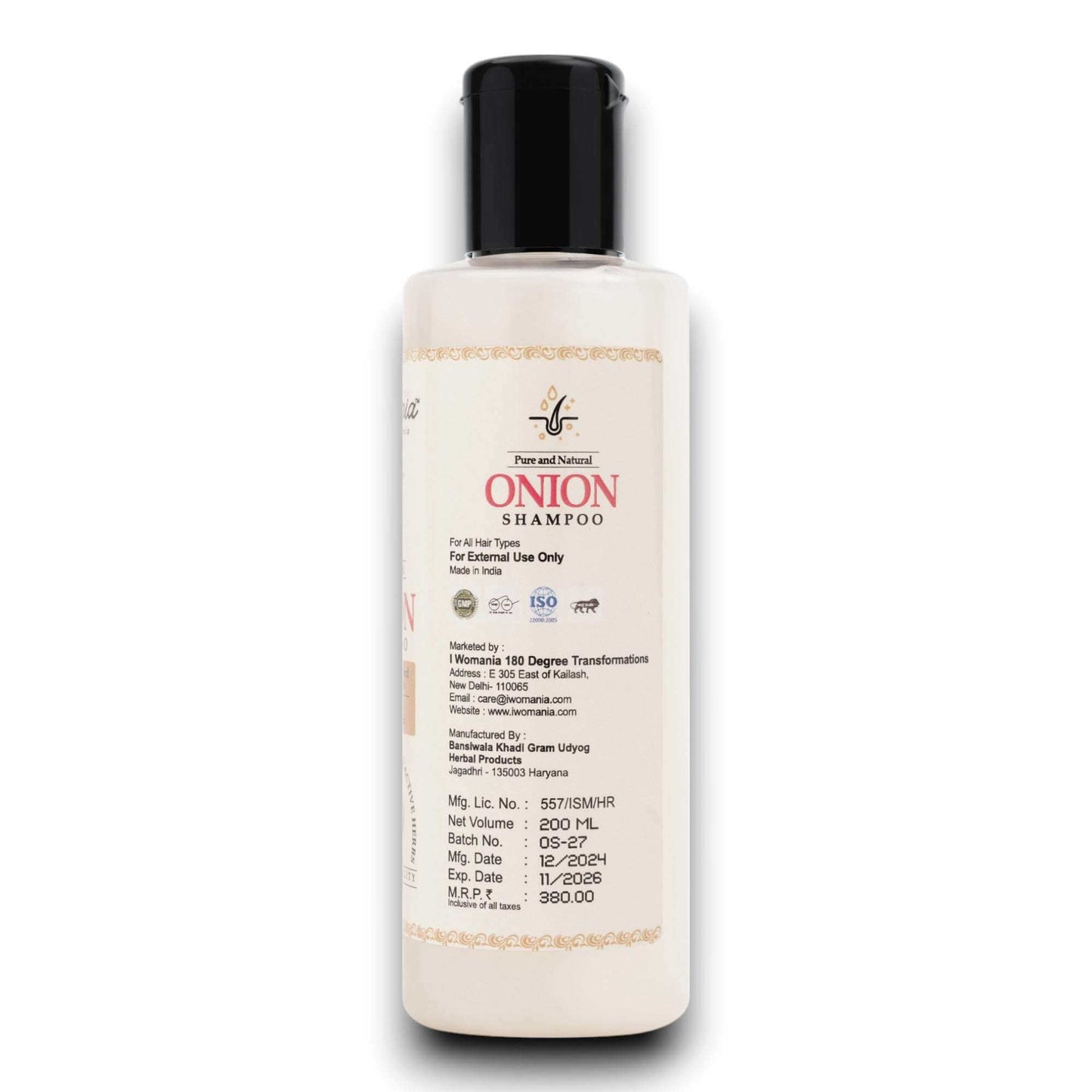 Onion Shampoo plus Conditioner✦200 ml - i Womania