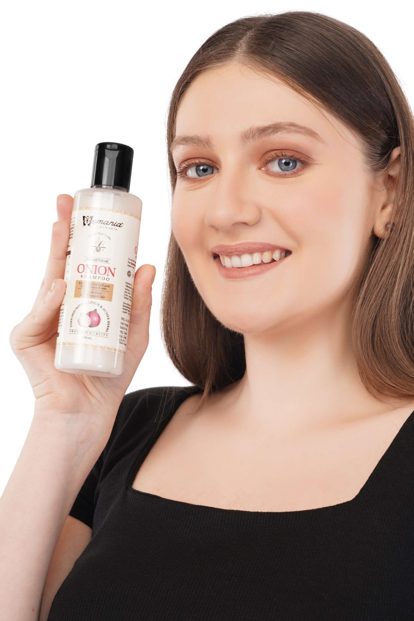 Onion Shampoo plus Conditioner 200 ml for natural hair care.
