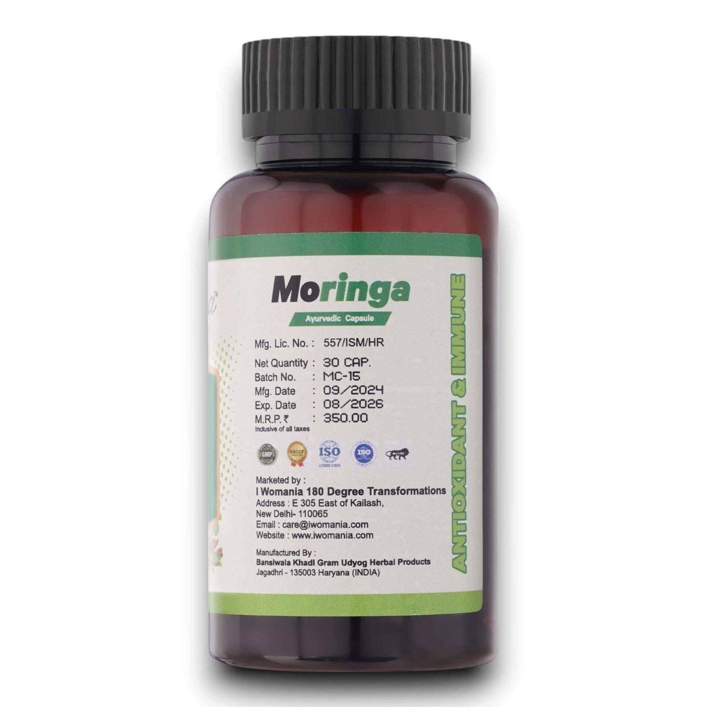 Moringa Capsules(Anti-Oxidant)✦30 Caps - i Womania