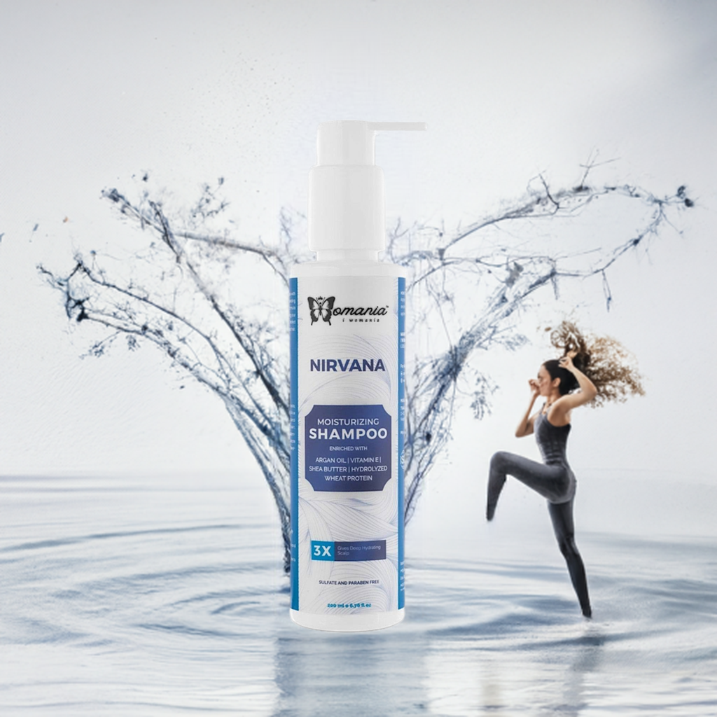 Hair Moisturizing Shampoo 200 ml with argan oil and vitamin E for deep hydration.
