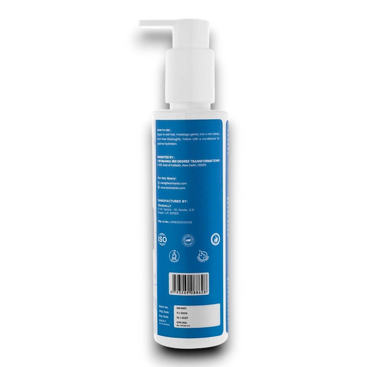 Hair Moisturizing Shampoo 200 ml bottle with argan oil and protein-rich formula.