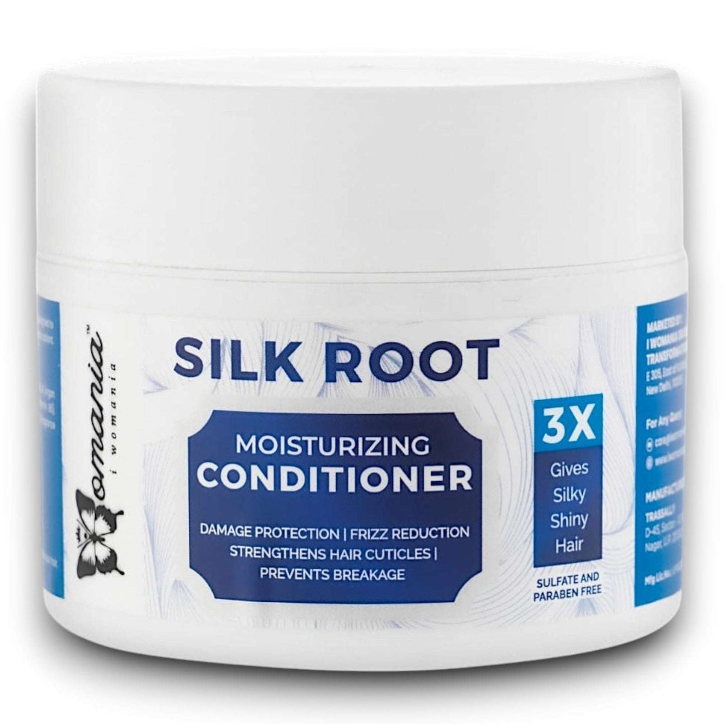 Silk Root Hair Conditioner 200gm by i Womania, moisturizes and strengthens hair, paraben and sulfate-free.