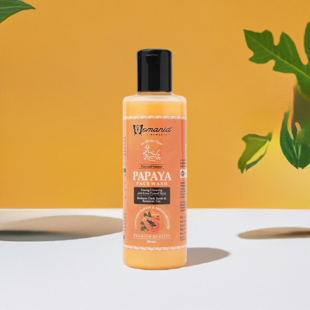 Papaya Deep Cleansing Face Wash, 200 ml bottle, natural ingredients, revitalizes skin.