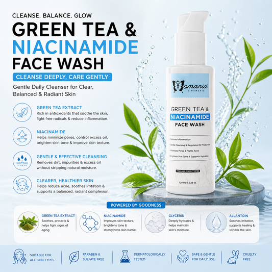 Niacinamide Facewash with Greentea✦100 ml