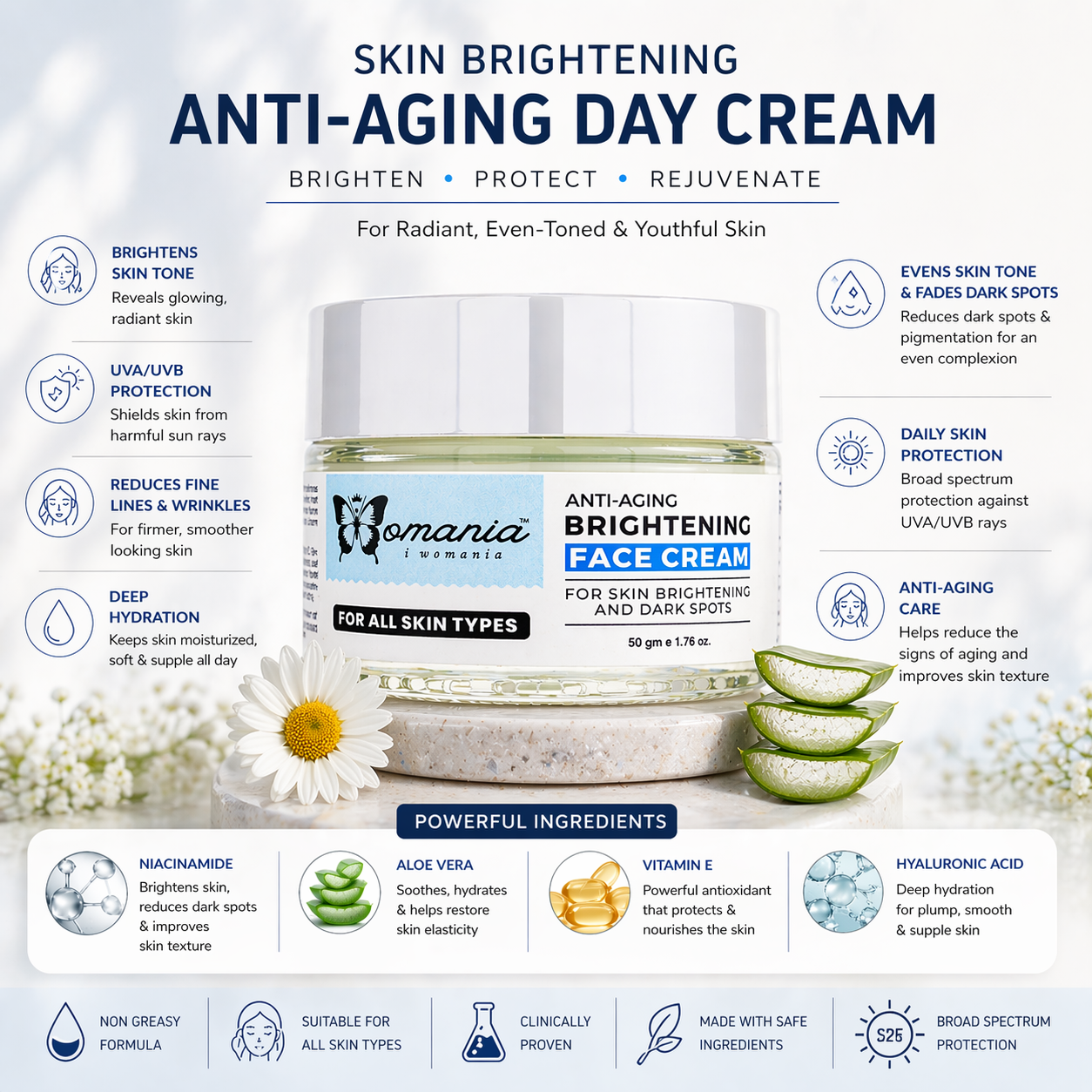 Skin Brightening Cream (Anti-Aging)✦50 gm