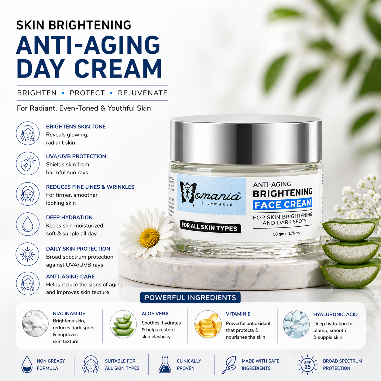 Skin Brightening Cream (Anti-Aging)✦50 gm